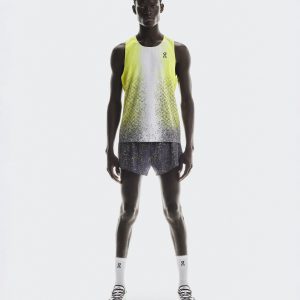 Men's Race Singlet Lime
