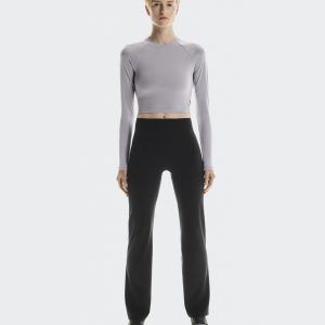 Women's Studio Long-T Crop Lilac