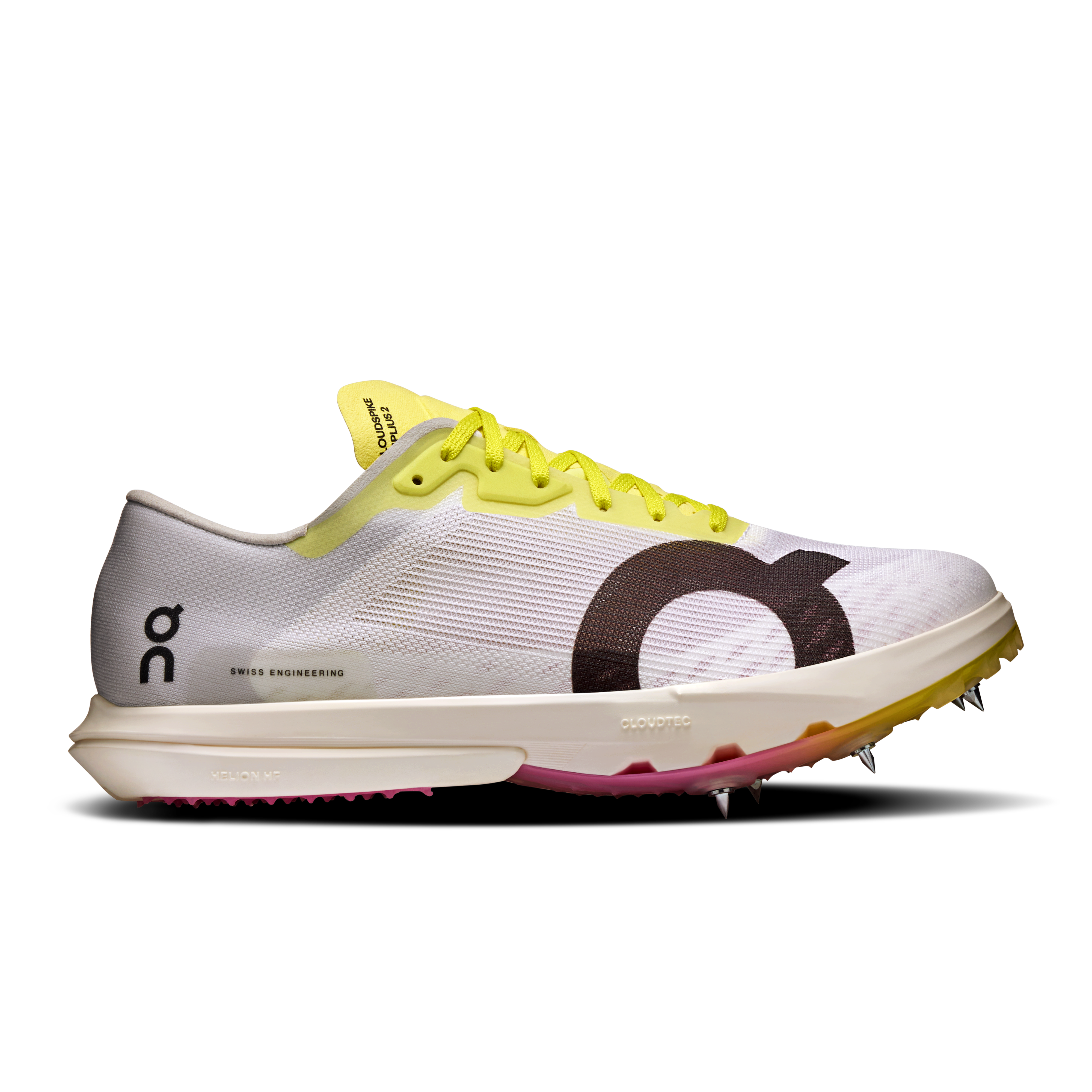 Women's Cloudspike Amplius 2 White | Raspberry