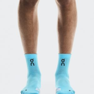 Performance Run Sock Mid Horizon | White