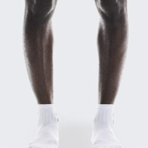 Logo Sock Mid 3P White