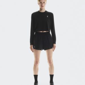 Women's Train Long-T Crop Graphic Black