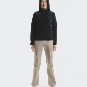 Women's Trek Quarterzip Black